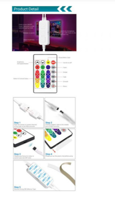 Tira de LED RGB Wifi de 10 m y 300 LED/m