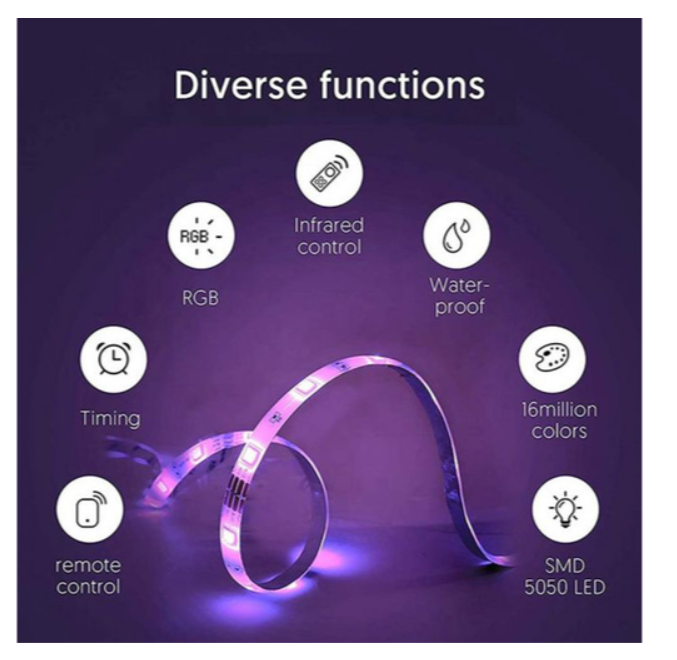 Tira de LED RGB Wifi de 10 m y 300 LED/m